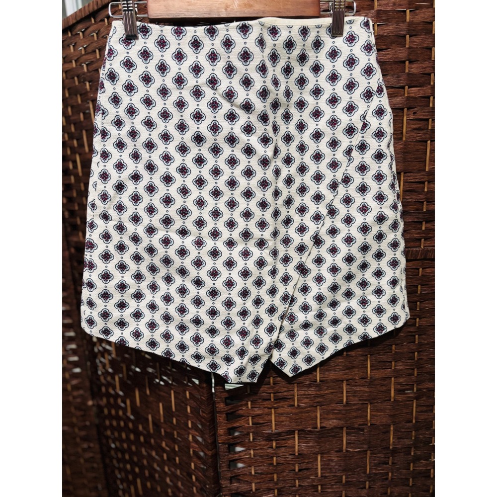 LOFT skirt Women's‎ 4 boho handkerchief hem mini white